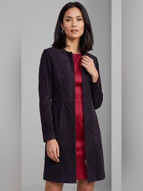 NWT GUILLAUME SUEDE 3/4 COAT